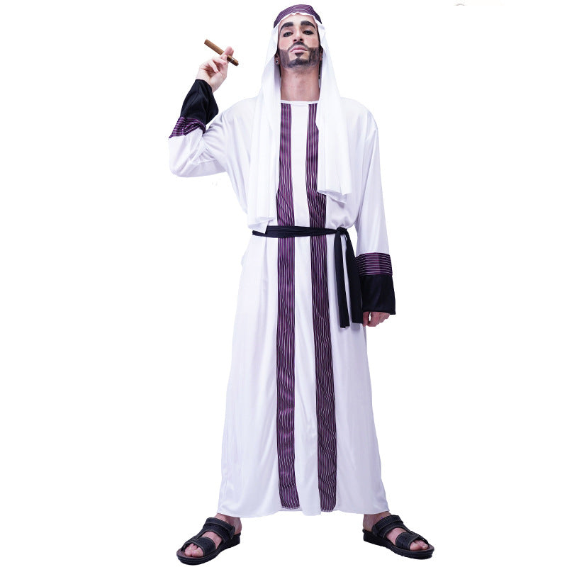 Erwachsene Männer Arabischen König Prinz Cosplay Robe Karneval Maskerade Party Kostüme Halloween Party Cosplay Kostüme