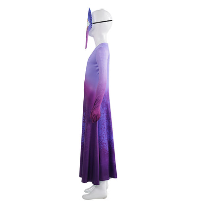Kids Elio Film Animation Blue Fish Dress Cosplay Costume with Mask