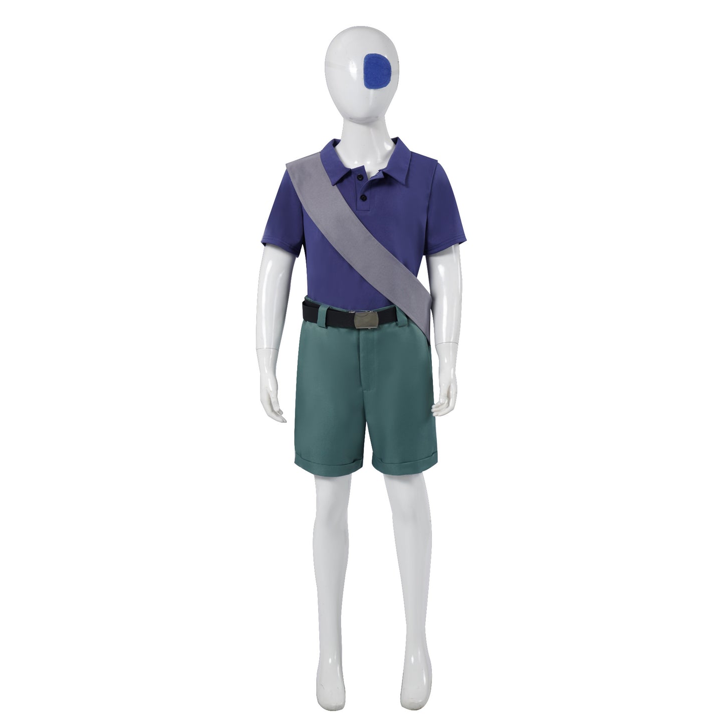 Boys Earth Commissioner Elio Costume Shorts Pants Belt Cloak Blindfold Full Set Halloween Costume