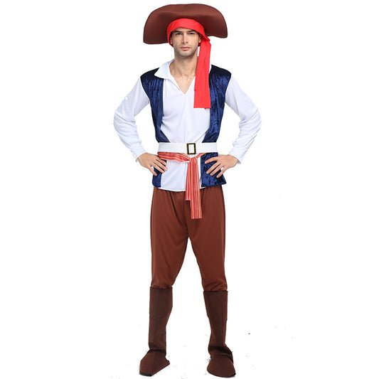 Adult Pirate Captain Cosplay Costume for Men and Women Carnival Fancy Dress Outfits
