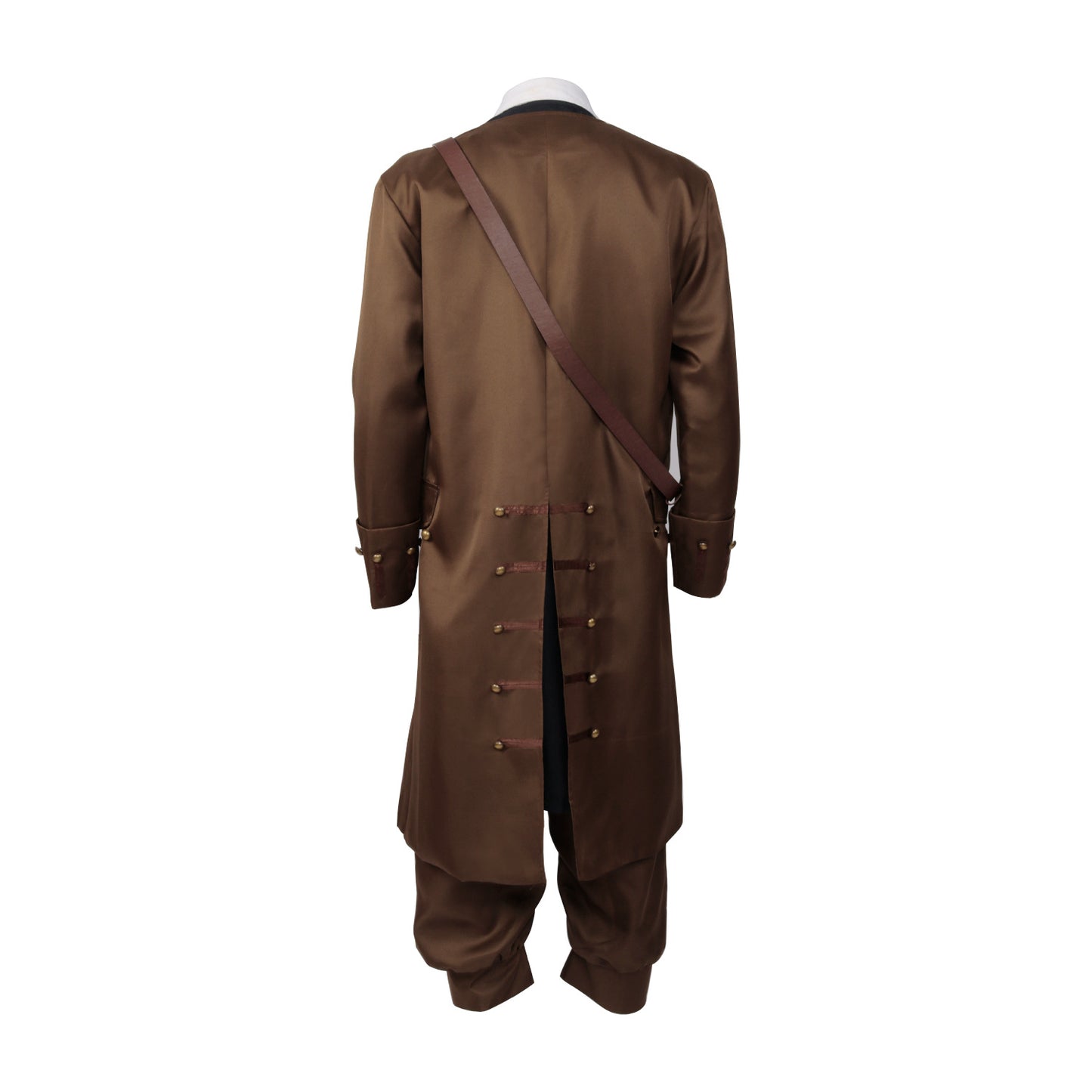Mens Pirates Cosplay Costume Pirate Jack Outfit Coat with Belt Cosplay Props Halloween