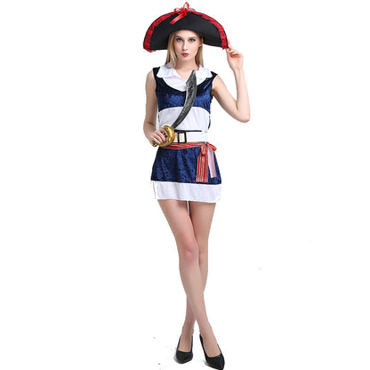 Adult Pirate Captain Cosplay Costume for Men and Women Carnival Fancy Dress Outfits