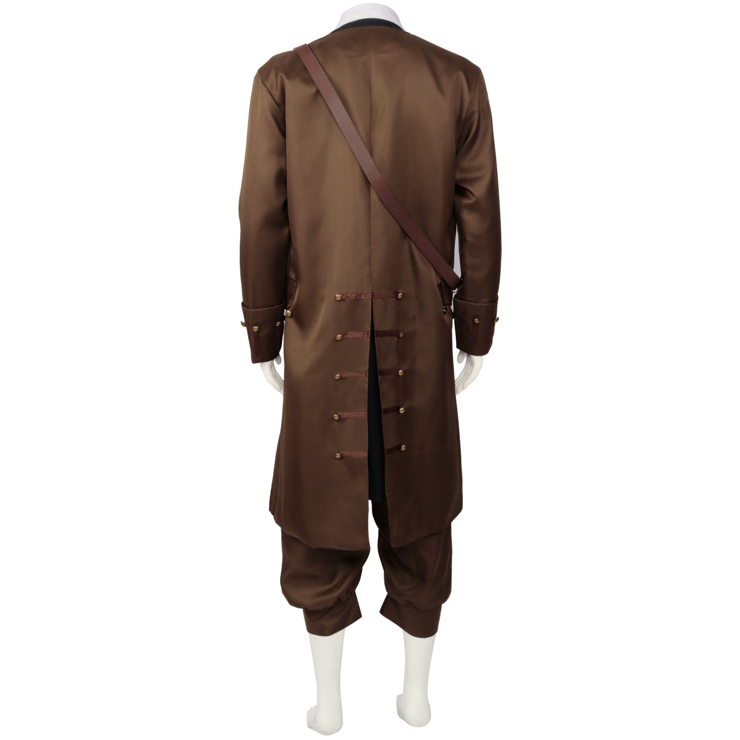 Mens Pirates Cosplay Costume Pirate Jack Outfit Coat with Belt Cosplay Props Halloween