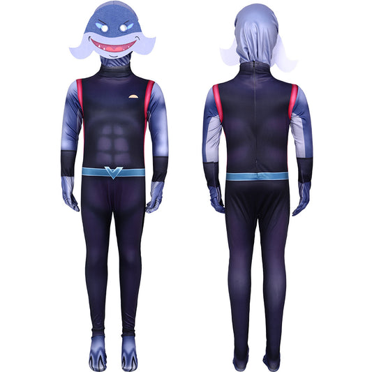 Kids Gantu jumpsuit cosplay Costume Perfect for Children Role Play Stitch Jumpsuit and Headgear Set