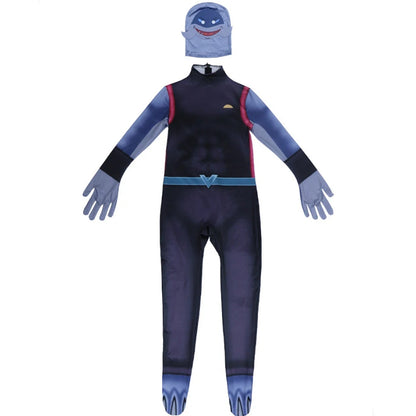 Kids Gantu jumpsuit cosplay Costume Perfect for Children Role Play Stitch Jumpsuit and Headgear Set