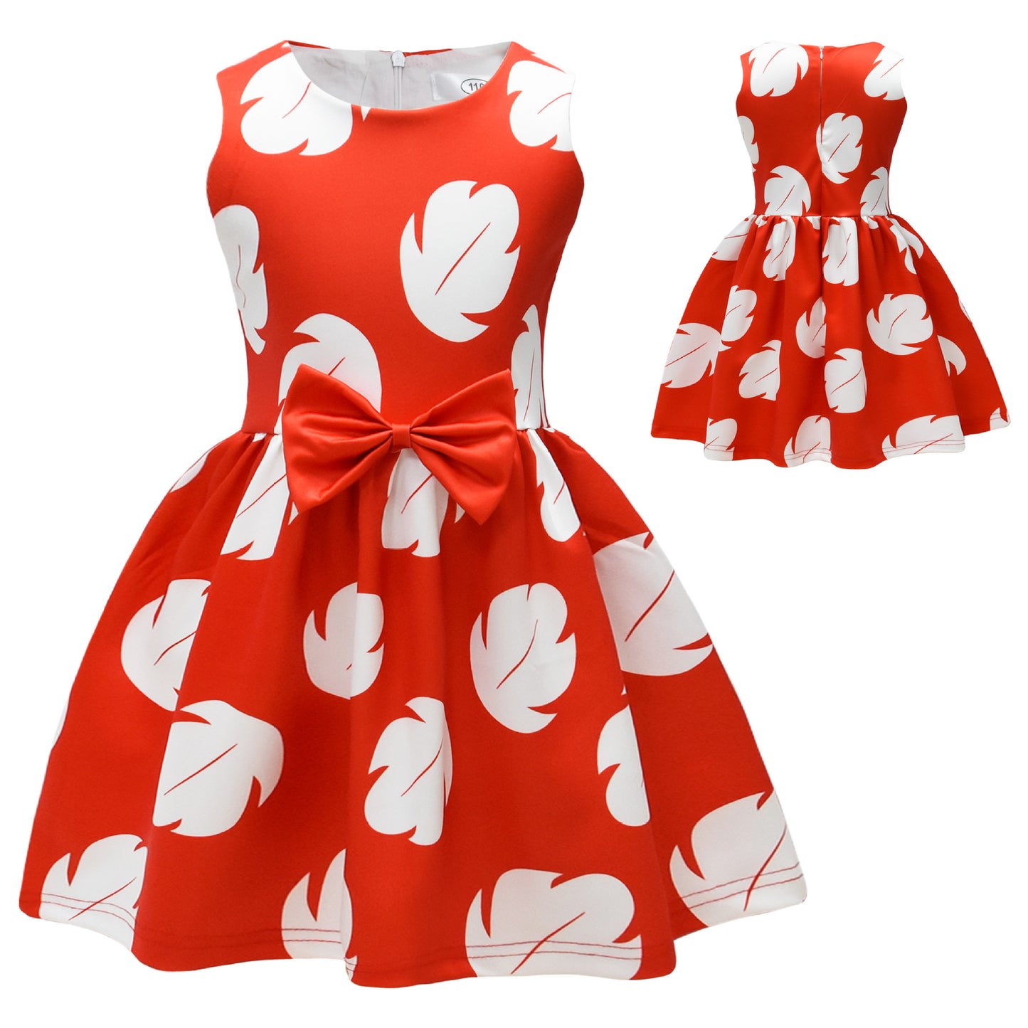 Hawaiian Little Girls Costume Dress with Bag Toddler Halloween Party Cosplay Outfit