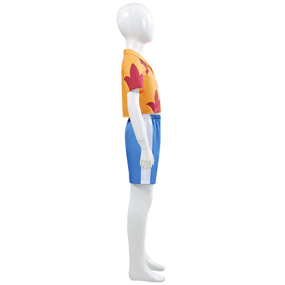 Boys Jumba Jookiba Cosplay Costume Yellow Tops and Blue Pants Set for Boys Birthday Outfit Halloween Party Wear