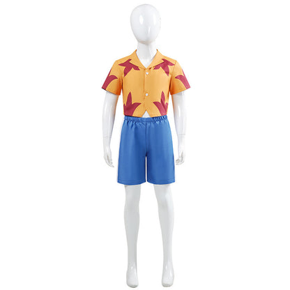 Boys Jumba Jookiba Cosplay Costume Yellow Tops and Blue Pants Set for Boys Birthday Outfit Halloween Party Wear